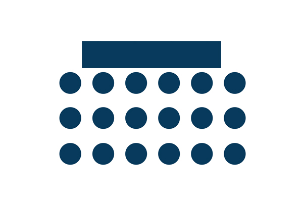 Anordnungsmöglichkeit Stuhlreihe